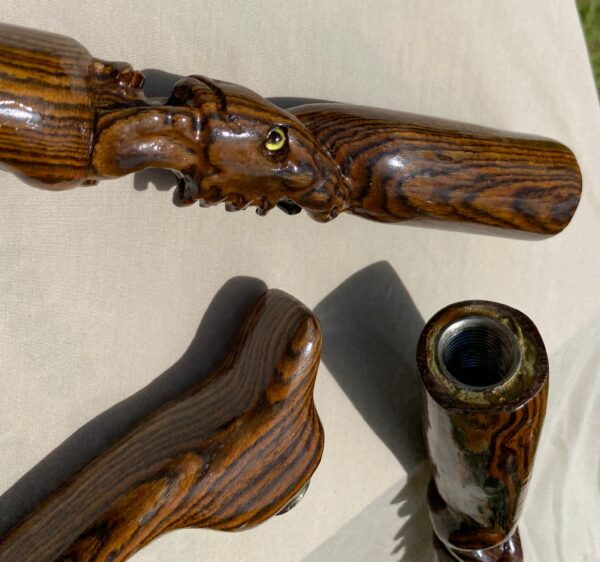 Bocote Cane - Dragon - Image 3